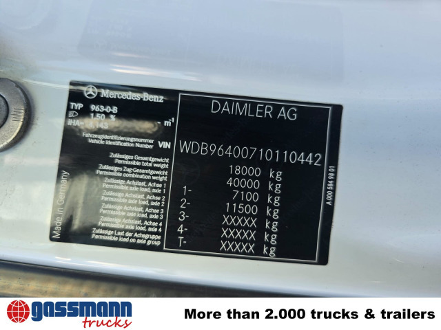 Mercedes-Benz Arocs 1827/30 A 4x4, mehrfach vorhanden! - Šasija kravas automašīna: foto 4 Mercedes-Benz Arocs 1827/30 A 4x4, mehrfach vorhanden! - Šasija kravas automašīna: foto 4