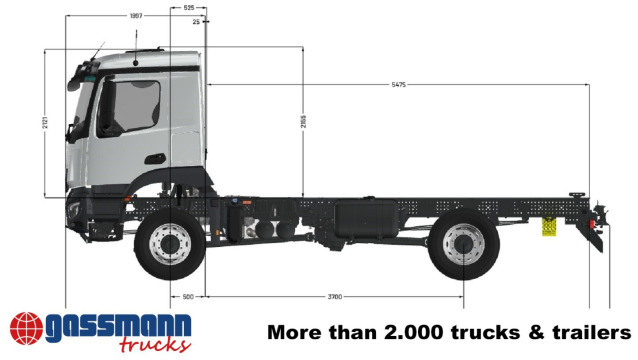 Mercedes-Benz Arocs 1827/30 A 4x4, mehrfach vorhanden! - Šasija kravas automašīna: foto 5 Mercedes-Benz Arocs 1827/30 A 4x4, mehrfach vorhanden! - Šasija kravas automašīna: foto 5