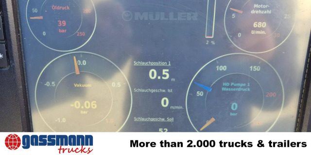 Mercedes-Benz Arocs 1843 L 4x2, Müller Canalmaster ca. 8m³, - Ielu tīrīšanas mašīna: foto 2 Mercedes-Benz Arocs 1843 L 4x2, Müller Canalmaster ca. 8m³, - Ielu tīrīšanas mašīna: foto 2