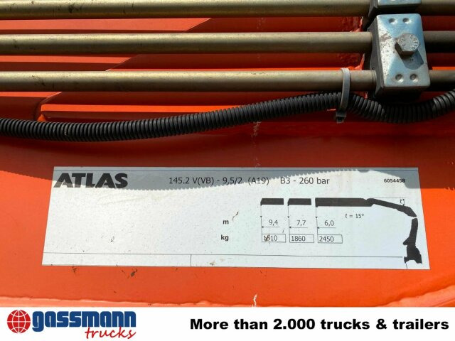 Mercedes-Benz Arocs 2545 L/6x2/4, Atlas Kran, 145.2-A19 VB, - Bortu kravas automašīna/ Platforma, Kravas auto ar manipulatoru: foto 3 Mercedes-Benz Arocs 2545 L/6x2/4, Atlas Kran, 145.2-A19 VB, - Bortu kravas automašīna/ Platforma, Kravas auto ar manipulatoru: foto 3