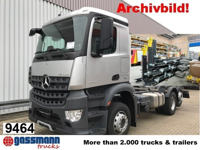 Mercedes-Benz Arocs 2553 L 6x2, Lenk-/liftachse, Navi, - Pacēlājs ar āķi: foto 1 Mercedes-Benz Arocs 2553 L 6x2, Lenk-/liftachse, Navi, - Pacēlājs ar āķi: foto 1