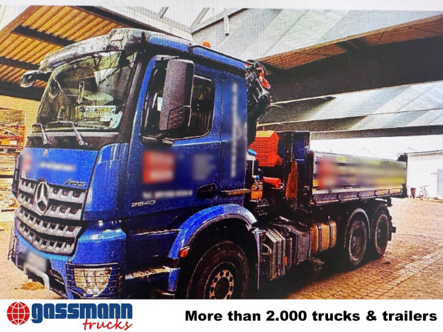 Mercedes-Benz Arocs 2640 LK 6x4, Alu-Bordwände, Kran - Kravas automašīna pašizgāzējs, Kravas auto ar manipulatoru: foto 2 Mercedes-Benz Arocs 2640 LK 6x4, Alu-Bordwände, Kran - Kravas automašīna pašizgāzējs, Kravas auto ar manipulatoru: foto 2