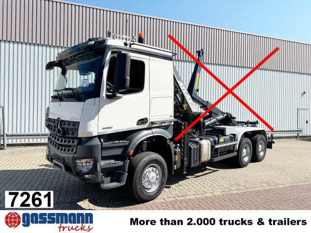 Mercedes-Benz Arocs 3351 AK 6x6, Retarder, Navi, Grounder - Pacēlājs ar āķi: foto 1 Mercedes-Benz Arocs 3351 AK 6x6, Retarder, Navi, Grounder - Pacēlājs ar āķi: foto 1
