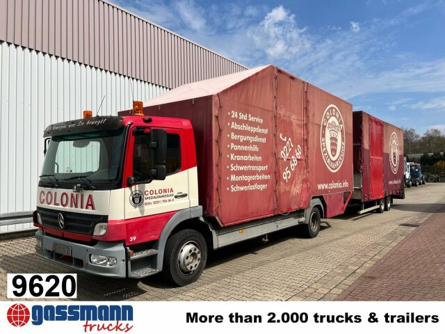 Mercedes-Benz Atego 1223 L 4x2, Kompl. Zug, Lift- & - Kravas automašīna ar tentu: foto 1 Mercedes-Benz Atego 1223 L 4x2, Kompl. Zug, Lift- & - Kravas automašīna ar tentu: foto 1