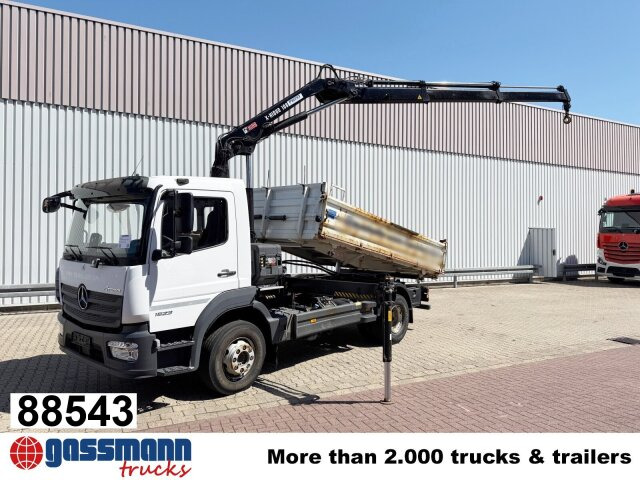 Mercedes-Benz Atego 1623 4x2 mit Kran Hiab X-HiDuo 108B-2, - Kravas automašīna pašizgāzējs, Kravas auto ar manipulatoru: foto 1 Mercedes-Benz Atego 1623 4x2 mit Kran Hiab X-HiDuo 108B-2, - Kravas automašīna pašizgāzējs, Kravas auto ar manipulatoru: foto 1