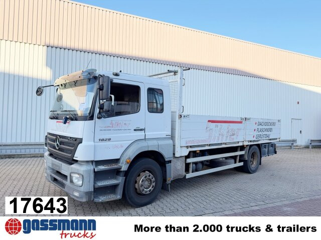 Mercedes-Benz Axor 1829 L 4x2, 6-Sitzer - Bortu kravas automašīna/ Platforma: foto 1 Mercedes-Benz Axor 1829 L 4x2, 6-Sitzer - Bortu kravas automašīna/ Platforma: foto 1