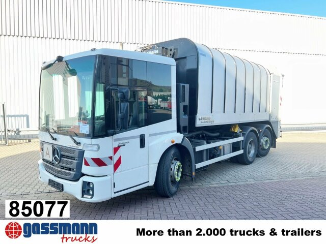 Mercedes-Benz Econic 2635 LL 6x2/4 NLA, Lenkachse, FAUN - Atkritumu vedējs: foto 1 Mercedes-Benz Econic 2635 LL 6x2/4 NLA, Lenkachse, FAUN - Atkritumu vedējs: foto 1