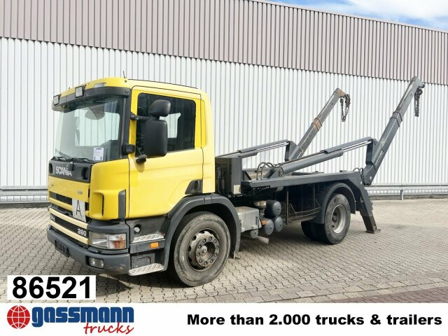 Scania 94G 260 GB 4x2, Meiller - Būvgružu konteineru vedējs: foto 1 Scania 94G 260 GB 4x2, Meiller - Būvgružu konteineru vedējs: foto 1
