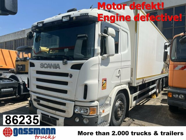 Scania G420 6x2, Liftachse, Hiab LBW, Motor defekt! - Kravas automašīna ar slēgto virsbūvi: foto 1 Scania G420 6x2, Liftachse, Hiab LBW, Motor defekt! - Kravas automašīna ar slēgto virsbūvi: foto 1