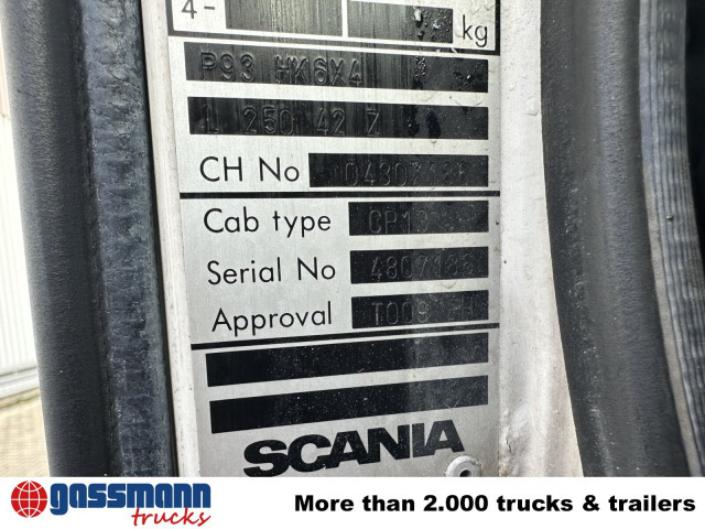 Scania P93 HK 250 6x4L - Šasija kravas automašīna: foto 2 Scania P93 HK 250 6x4L - Šasija kravas automašīna: foto 2