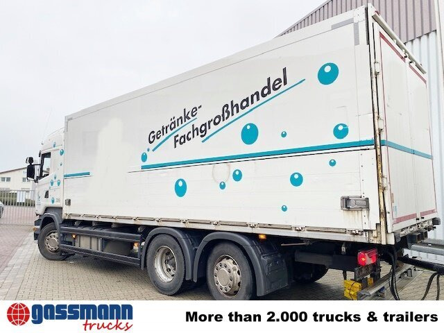 Kravas automašīna ar slēgto virsbūvi Scania R450 LB 6x2-4 Getränkekoffer, Retarder,: foto 14