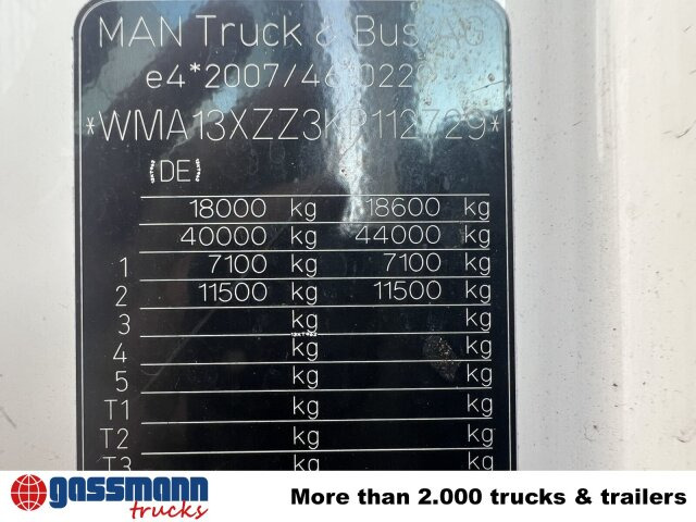 Vilcējs MAN TGX 18.500 4X2 LLS, Retarder, Vollumer: foto 12