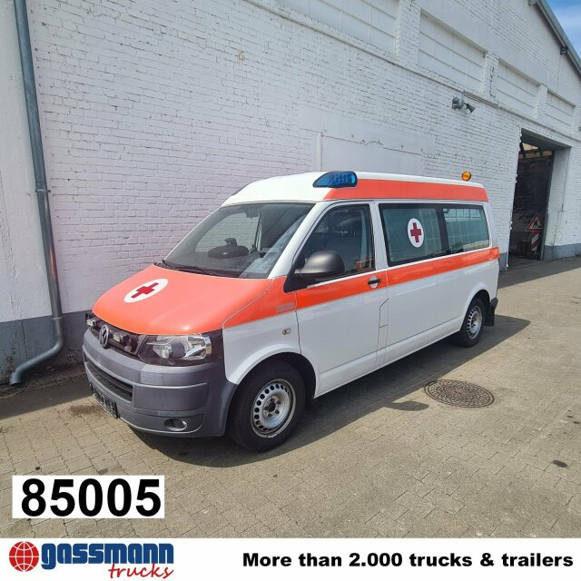 Volkswagen T5 2.0 TDI, Krankenwagen - Ātrās palīdzības mašīna: foto 1 Volkswagen T5 2.0 TDI, Krankenwagen - Ātrās palīdzības mašīna: foto 1
