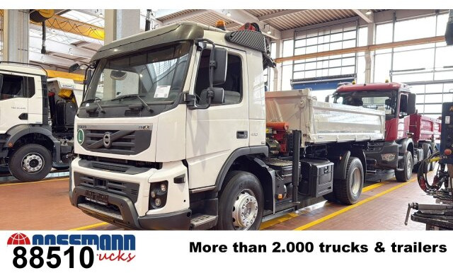 Volvo FMX 410 4x2 mit Kran Palfinger PK12000 - Kravas automašīna pašizgāzējs, Kravas auto ar manipulatoru: foto 1 Volvo FMX 410 4x2 mit Kran Palfinger PK12000 - Kravas automašīna pašizgāzējs, Kravas auto ar manipulatoru: foto 1