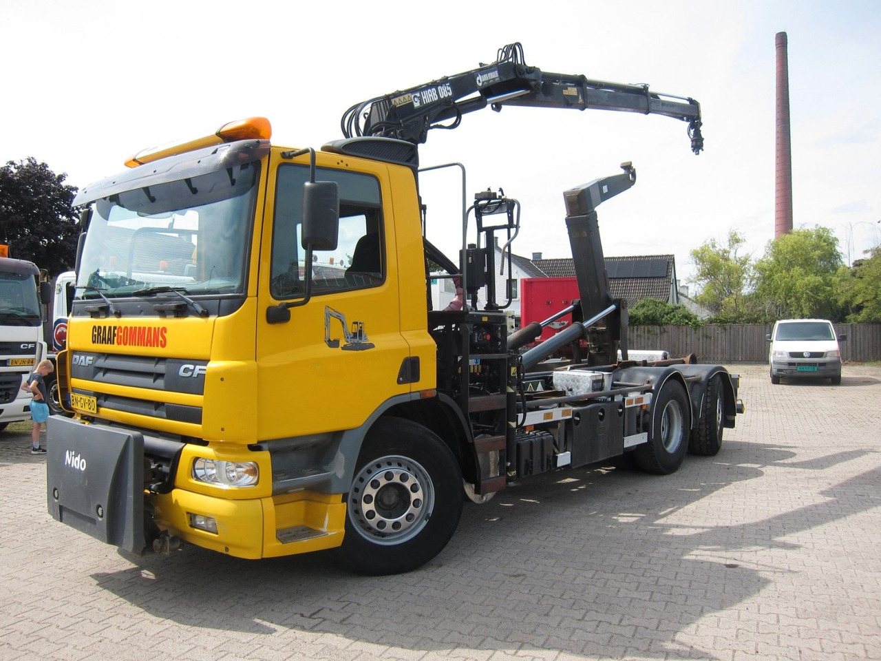 DAF CF 75 310 6X2*4 Hiab Kran Haken Manual Funk E3 - Pacēlājs ar āķi, Kravas auto ar manipulatoru: foto 2 DAF CF 75 310 6X2*4 Hiab Kran Haken Manual Funk E3 - Pacēlājs ar āķi, Kravas auto ar manipulatoru: foto 2