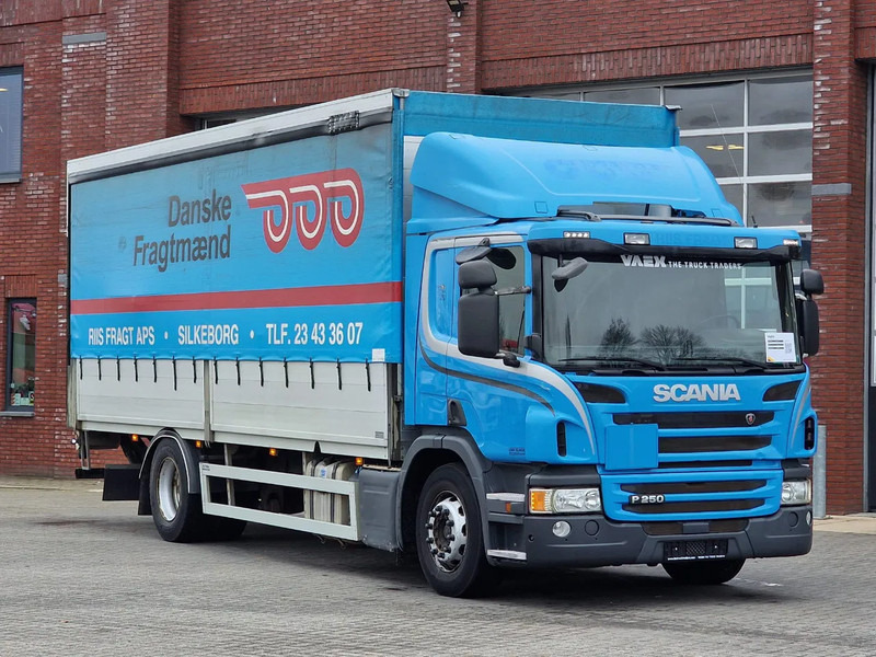 Scania P250 4x2 - Loadlift - Side boards - Full air - Euro 6 - Kravas automašīna ar tentu: foto 1 Scania P250 4x2 - Loadlift - Side boards - Full air - Euro 6 - Kravas automašīna ar tentu: foto 1