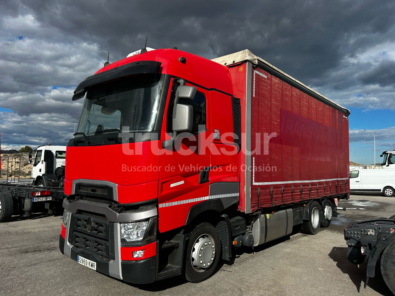 RENAULT T480 HIGH SLEEPER CAB 6X2*4 ejes 6x2*4 - Kravas automašīna ar tentu: foto 1 RENAULT T480 HIGH SLEEPER CAB 6X2*4 ejes 6x2*4 - Kravas automašīna ar tentu: foto 1