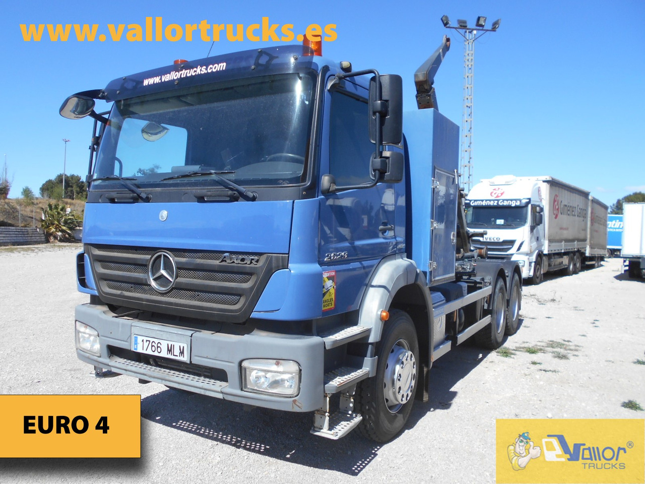 MERCEDES-BENZ AXOR 2629 - Pacēlājs ar āķi: foto 1 MERCEDES-BENZ AXOR 2629 - Pacēlājs ar āķi: foto 1