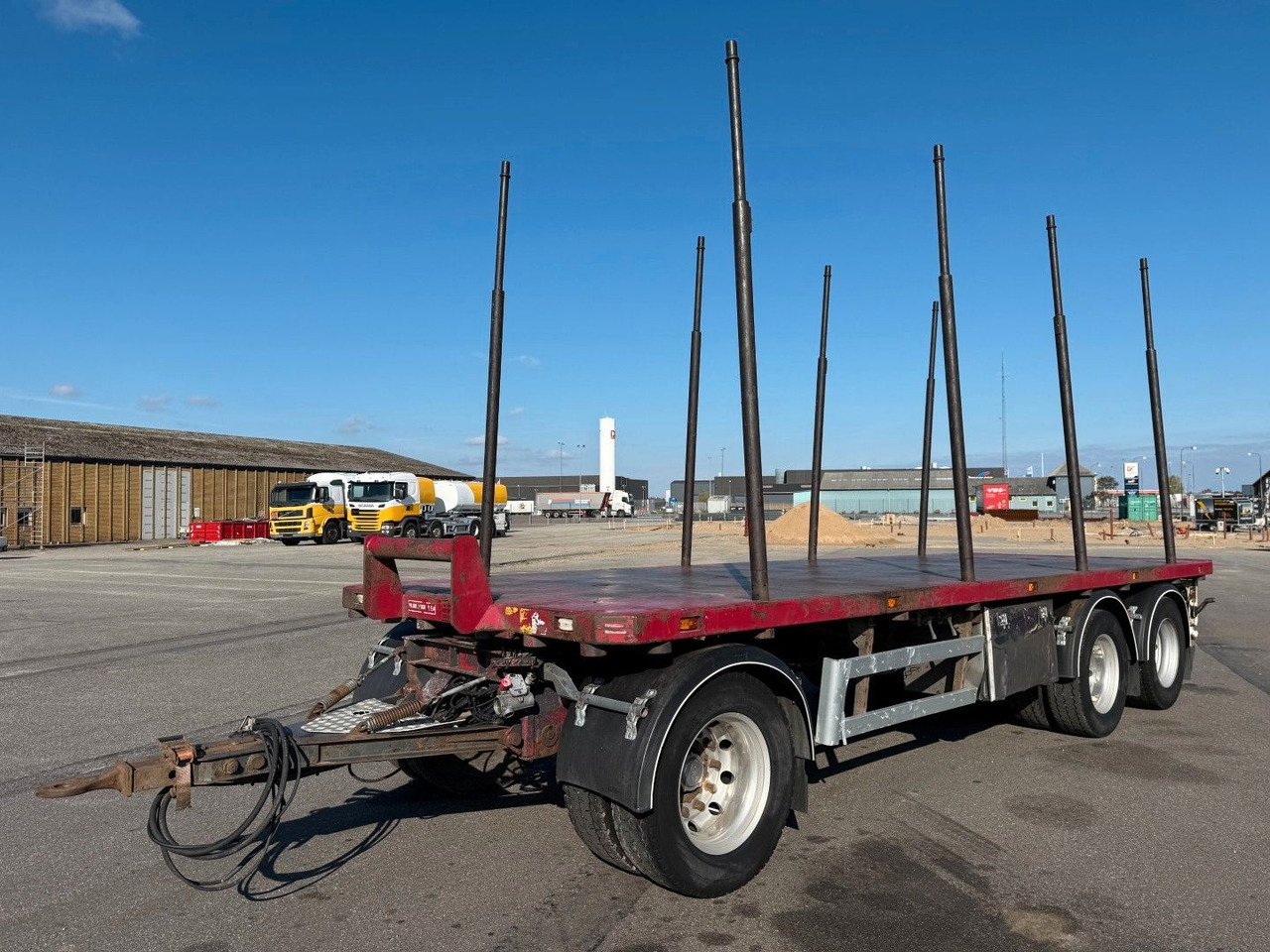 Menke-Janzen 24 t. 3 axle Woodtransport / Holztransport - Kokvedēja piekabe: foto 1 Menke-Janzen 24 t. 3 axle Woodtransport / Holztransport - Kokvedēja piekabe: foto 1