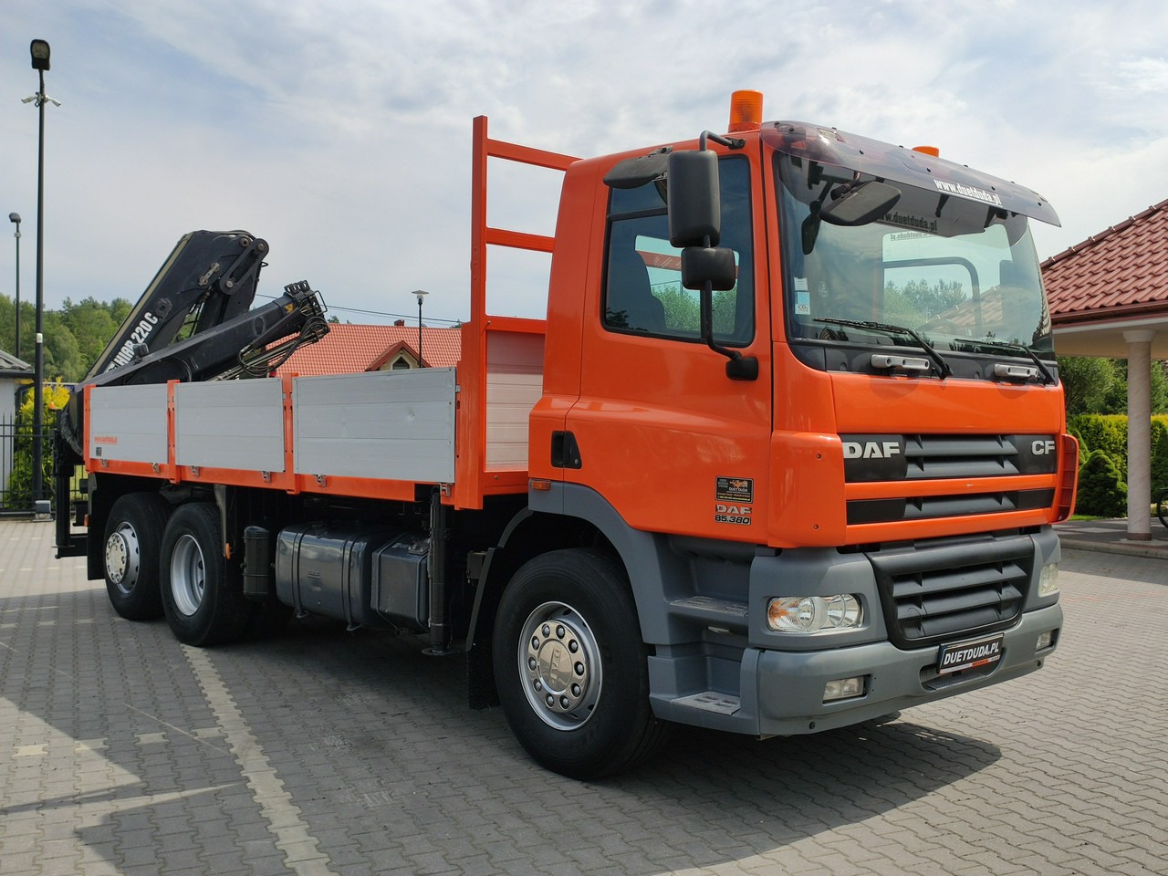 DAF CF 85.380 6x2 Oś Skrętna Skrzynia HDS HIAB 220C + Pilot - Bortu kravas automašīna/ Platforma, Kravas auto ar manipulatoru: foto 4 DAF CF 85.380 6x2 Oś Skrętna Skrzynia HDS HIAB 220C + Pilot - Bortu kravas automašīna/ Platforma, Kravas auto ar manipulatoru: foto 4
