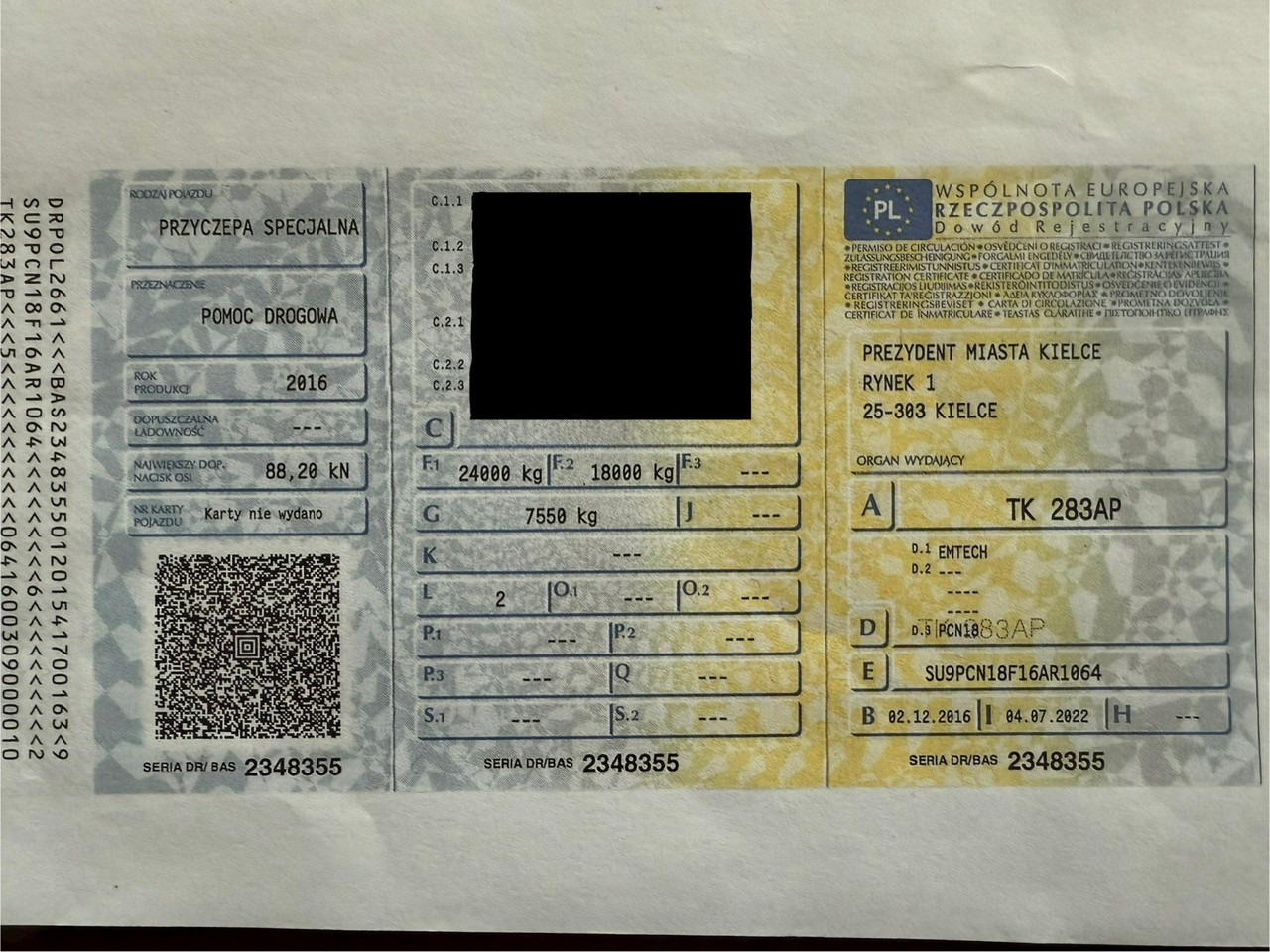 Puspiekabe zema profila platforma EMTECH 2 osiowa PCN 18 TIEFBETT Zagłębiana Rozciągana Oś Skrętna UNIKAT: foto 32