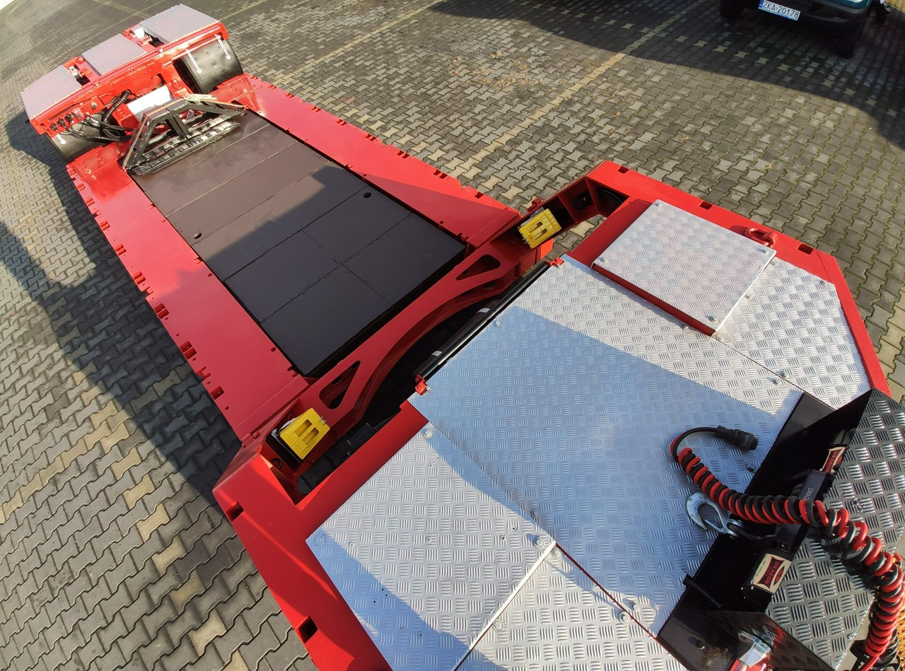 Puspiekabe zema profila platforma EMTECH 2 osiowa PCN 18 TIEFBETT Zagłębiana Rozciągana Oś Skrętna UNIKAT: foto 12