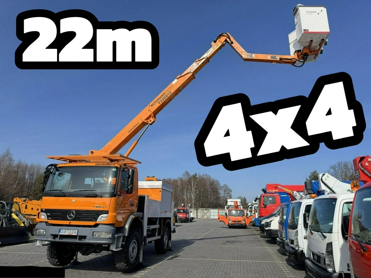 Mercedes Atego 1324 4x4 Zwyżka RUTHMANN STEIGER T220S12 Podnośnik Koszowy - Autopacēlājs: foto 1 Mercedes Atego 1324 4x4 Zwyżka RUTHMANN STEIGER T220S12 Podnośnik Koszowy - Autopacēlājs: foto 1