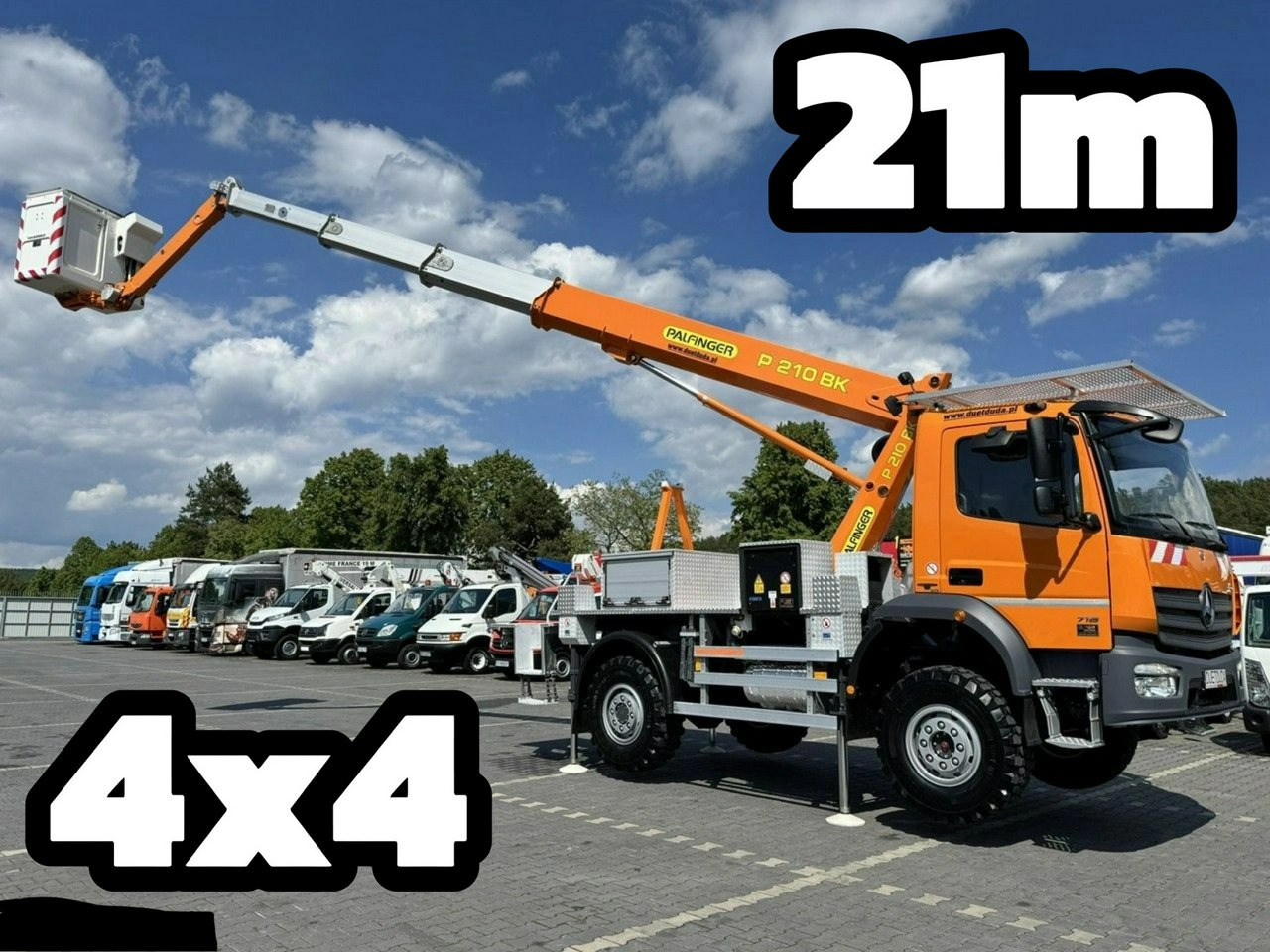 Mercedes Atego 718 E6 4x4 Zwyżka PALFINGER P210 BK Podnośnik Koszowy - Autopacēlājs: foto 1 Mercedes Atego 718 E6 4x4 Zwyżka PALFINGER P210 BK Podnośnik Koszowy - Autopacēlājs: foto 1