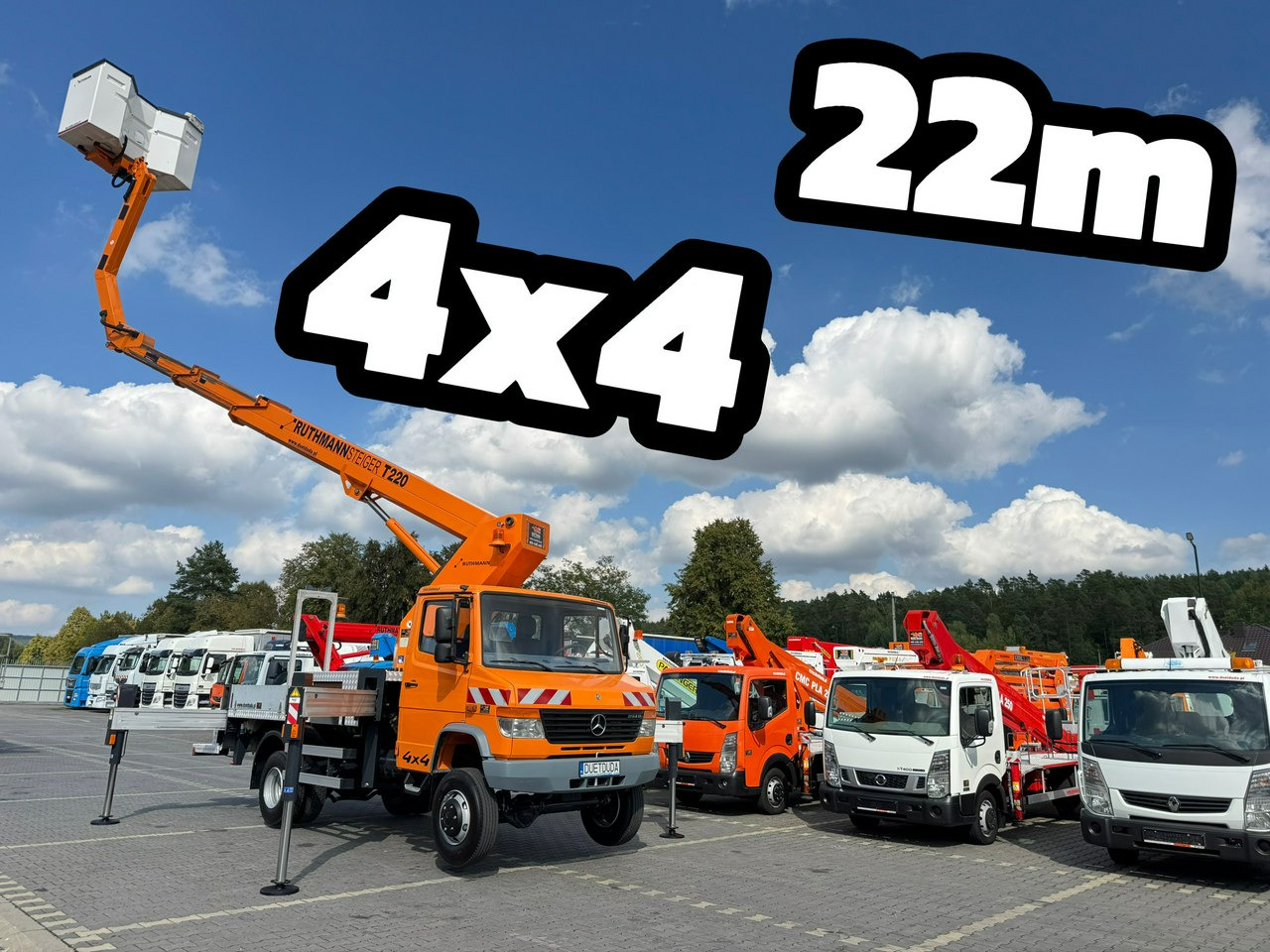 Mercedes Vario 814 D 4x4 Zwyżka RUTHMANN STEIGER T220 Podnośnik Koszowy - Autopacēlājs: foto 2 Mercedes Vario 814 D 4x4 Zwyżka RUTHMANN STEIGER T220 Podnośnik Koszowy - Autopacēlājs: foto 2