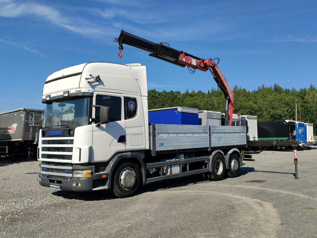 Scania 124L 420 6x2 Retarder HDS FASSI F170 Budowlanka - Bortu kravas automašīna/ Platforma, Kravas auto ar manipulatoru: foto 1 Scania 124L 420 6x2 Retarder HDS FASSI F170 Budowlanka - Bortu kravas automašīna/ Platforma, Kravas auto ar manipulatoru: foto 1