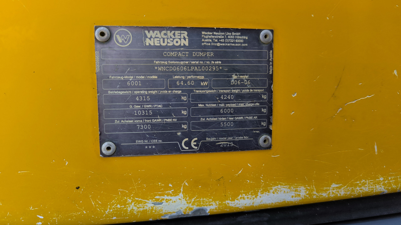 WACKER NEUSON 6001 S līzingu WACKER NEUSON 6001 S: foto 7