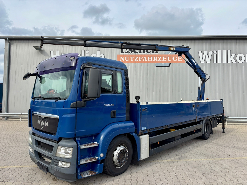 MAN TGS 18.360 4x2 LL / MKG HLK 111 Kran - Bortu kravas automašīna/ Platforma, Kravas auto ar manipulatoru: foto 3 MAN TGS 18.360 4x2 LL / MKG HLK 111 Kran - Bortu kravas automašīna/ Platforma, Kravas auto ar manipulatoru: foto 3
