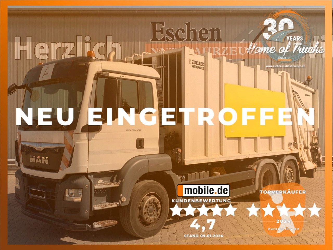 MAN TGS 26.320 6x2-4 | Zöller Medium X2EC24*3x Sitze - Atkritumu vedējs: foto 1 MAN TGS 26.320 6x2-4 | Zöller Medium X2EC24*3x Sitze - Atkritumu vedējs: foto 1