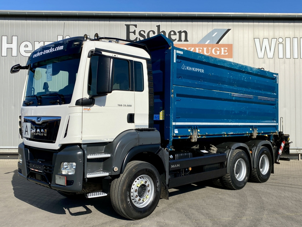 MAN TGS 33.500 6x4 BB / Palfinger M12L80 Kran - Kravas automašīna pašizgāzējs, Kravas auto ar manipulatoru: foto 2 MAN TGS 33.500 6x4 BB / Palfinger M12L80 Kran - Kravas automašīna pašizgāzējs, Kravas auto ar manipulatoru: foto 2