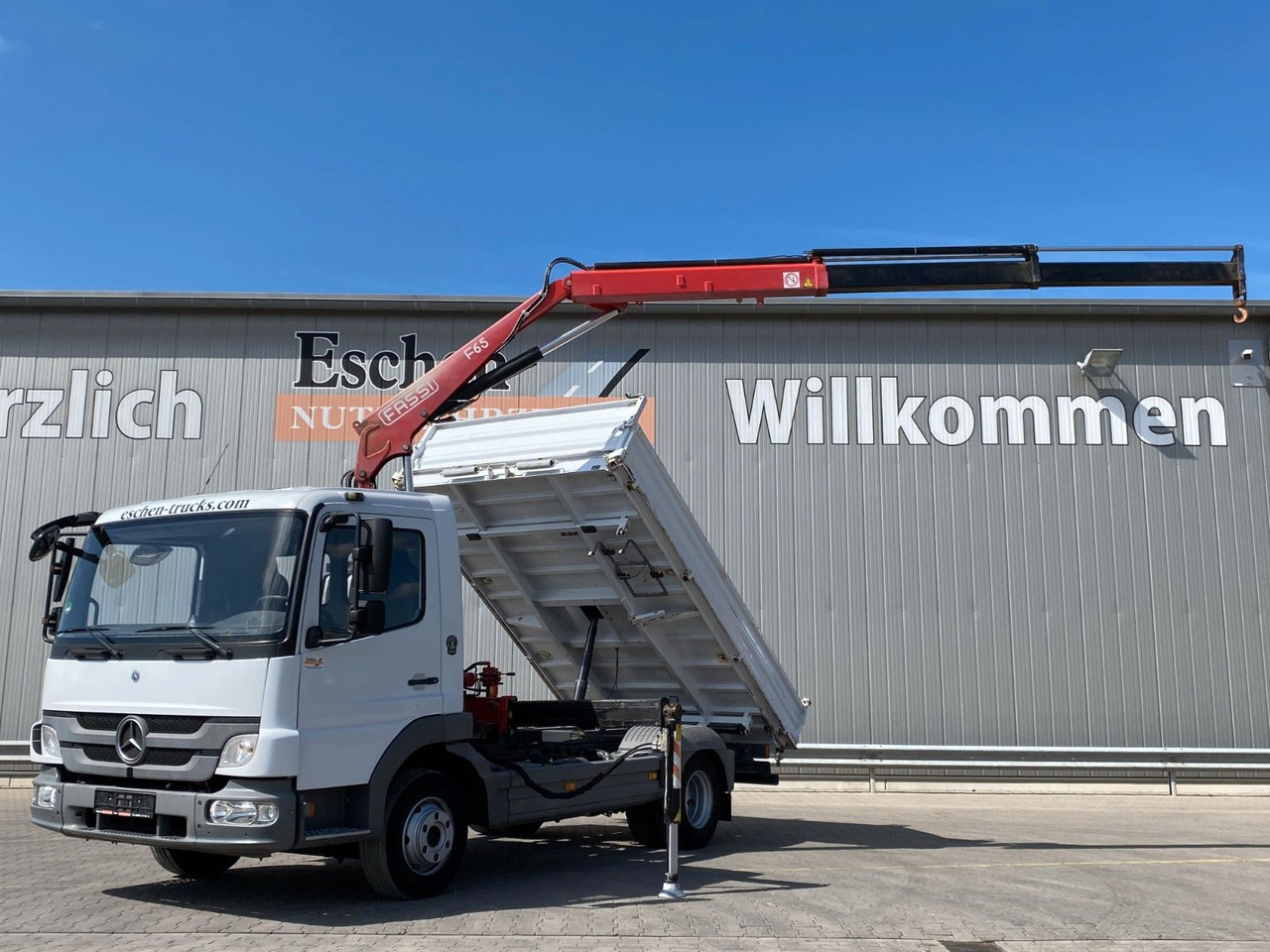 Mercedes-Benz 818 Atego | Fassi F65*MEILLER*PKW-AHK*1.Hand - Komercauto pašizgāzējs: foto 1 Mercedes-Benz 818 Atego | Fassi F65*MEILLER*PKW-AHK*1.Hand - Komercauto pašizgāzējs: foto 1