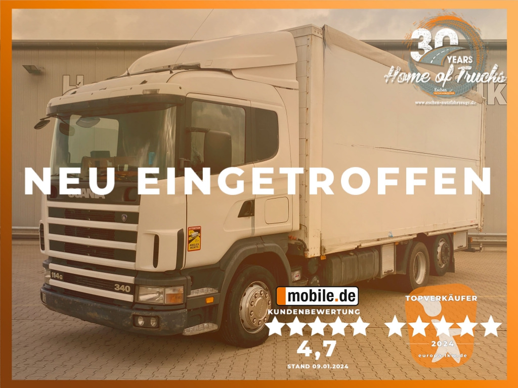 Scania 114 G 340 / 6x2 BL - Kravas automašīna ar tentu: foto 1 Scania 114 G 340 / 6x2 BL - Kravas automašīna ar tentu: foto 1