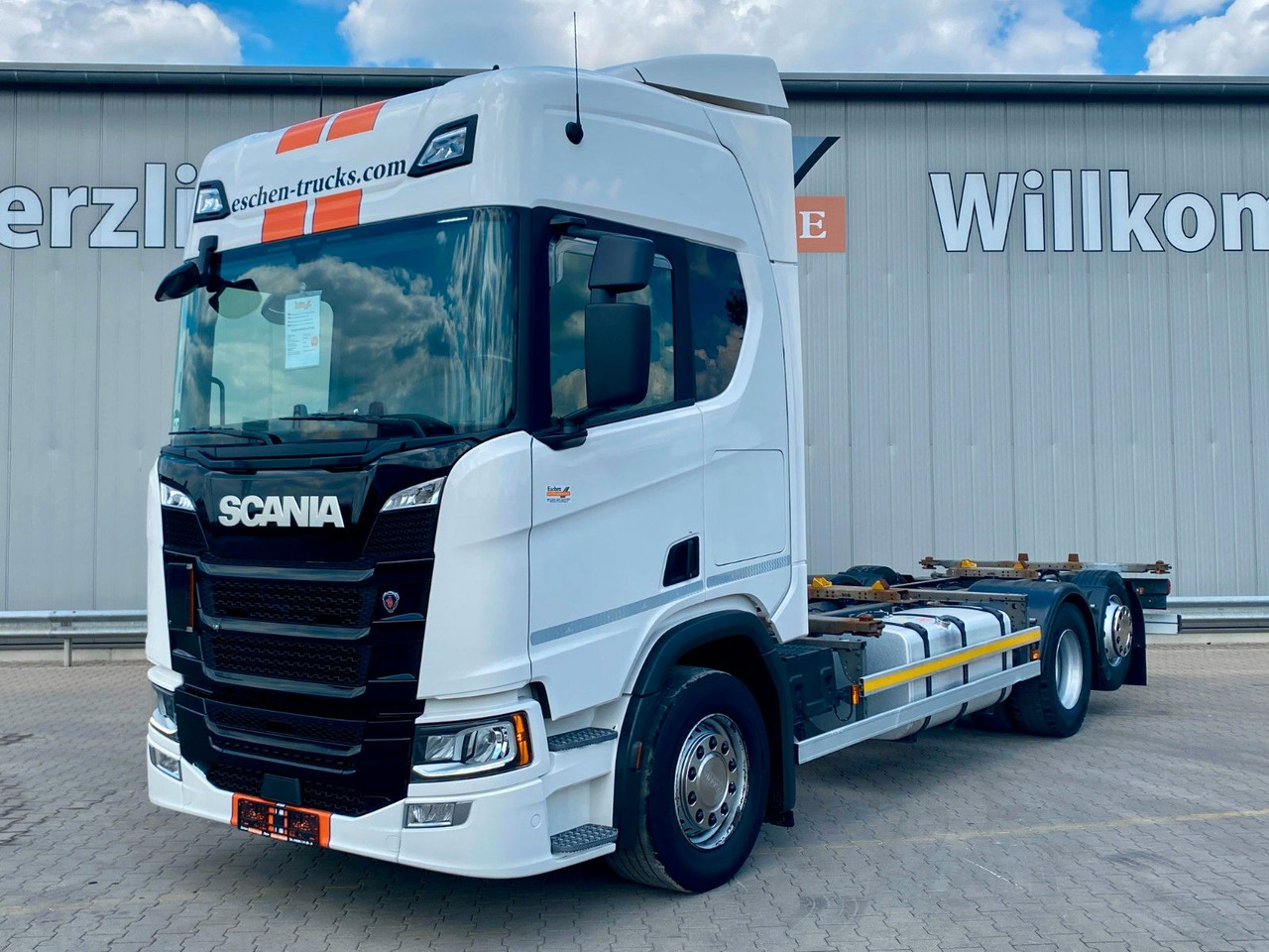 Scania R 450 B 6x2*4 BDF | Retarder*AHK*Lift*SDG Rahmen - Konteineru vedējs/ Kravas automašīna ar noņemamā virsbūve: foto 1 Scania R 450 B 6x2*4 BDF | Retarder*AHK*Lift*SDG Rahmen - Konteineru vedējs/ Kravas automašīna ar noņemamā virsbūve: foto 1