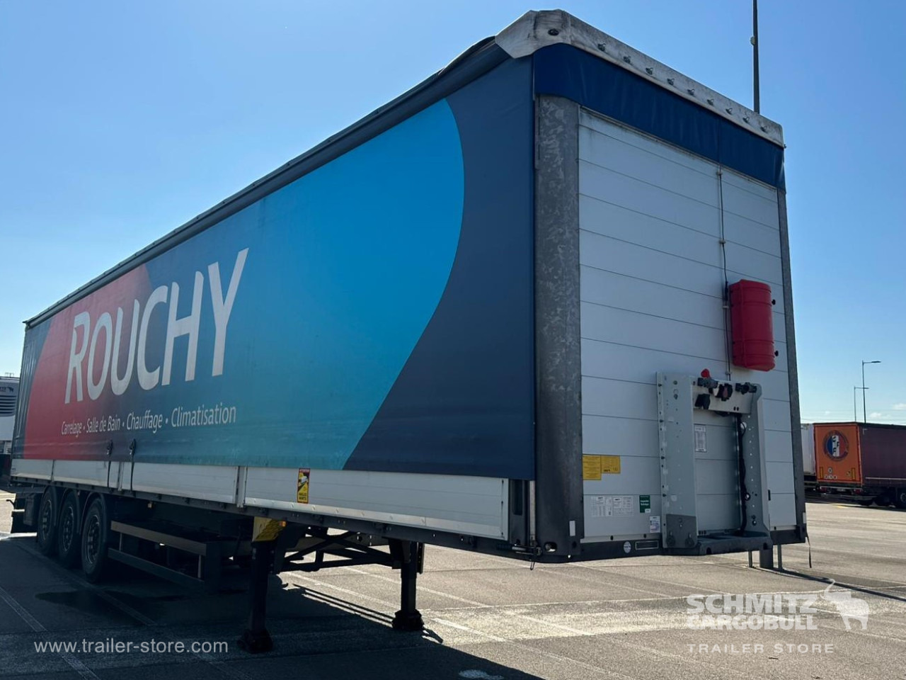 SCHMITZ Curtainsider Dropside - Tenta puspiekabe: foto 1 SCHMITZ Curtainsider Dropside - Tenta puspiekabe: foto 1