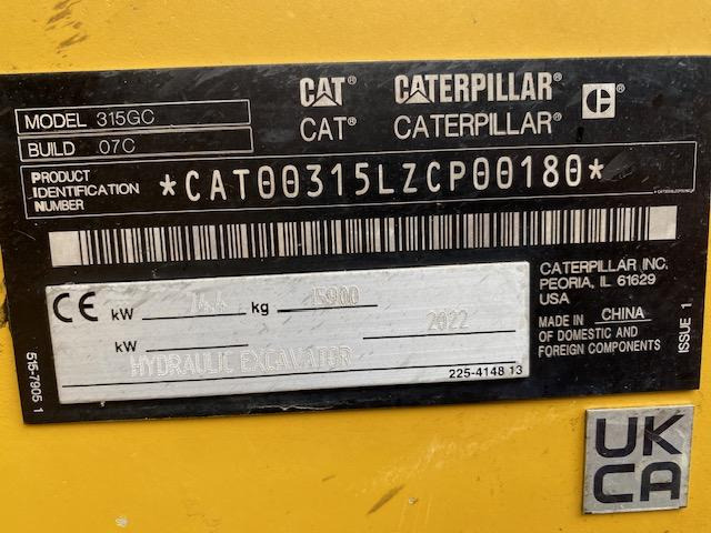 Cat 315 GC - Kāpurķēžu ekskavators: foto 5 Cat 315 GC - Kāpurķēžu ekskavators: foto 5