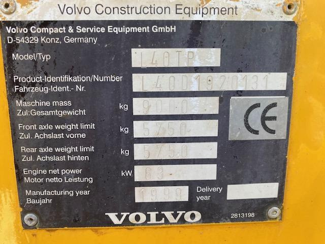 Volvo L 40 TP - Riteņu iekrāvējs: foto 5 Volvo L 40 TP - Riteņu iekrāvējs: foto 5