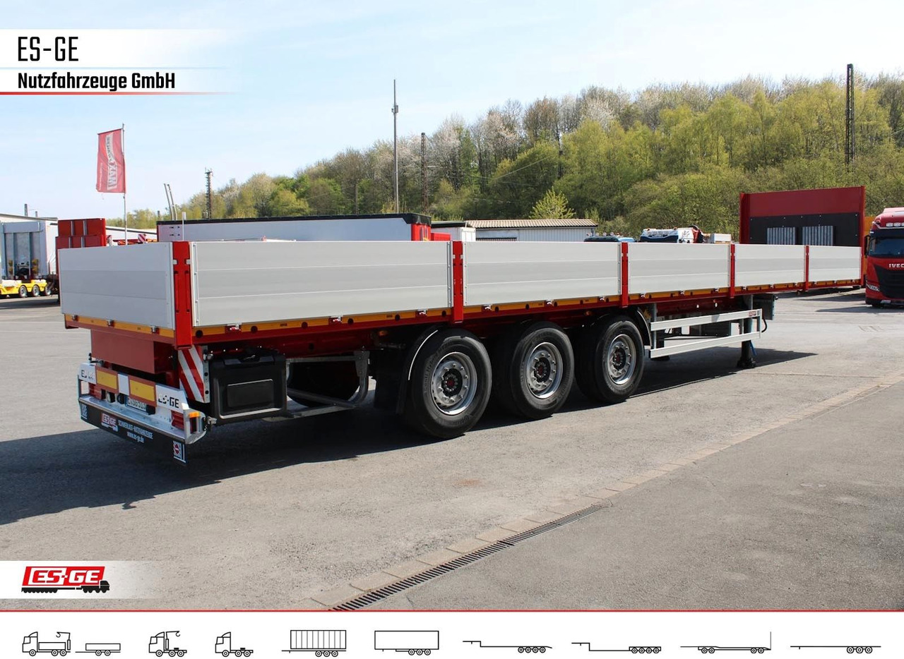 Bortu puspiekabe/ Platforma ES-GE 3-Achs Sattelanhänger -Bordwände: foto 9