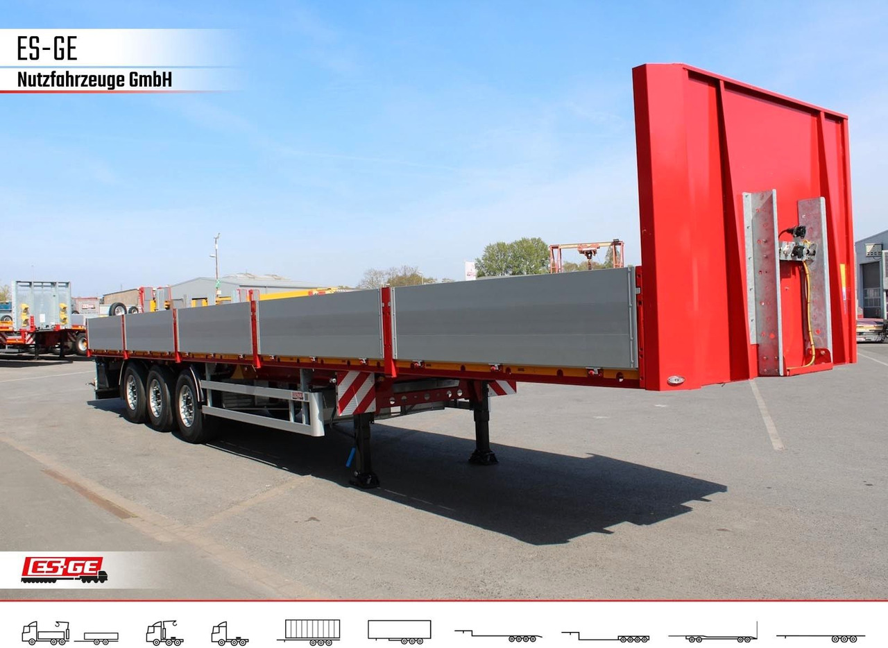 Bortu puspiekabe/ Platforma ES-GE 3-Achs Sattelanhänger -Bordwände: foto 10