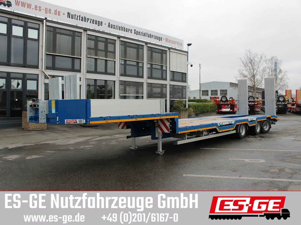 ES-GE 3-Achs-Satteltieflader - Radmulden - Puspiekabe zema profila platforma: foto 2 ES-GE 3-Achs-Satteltieflader - Radmulden - Puspiekabe zema profila platforma: foto 2