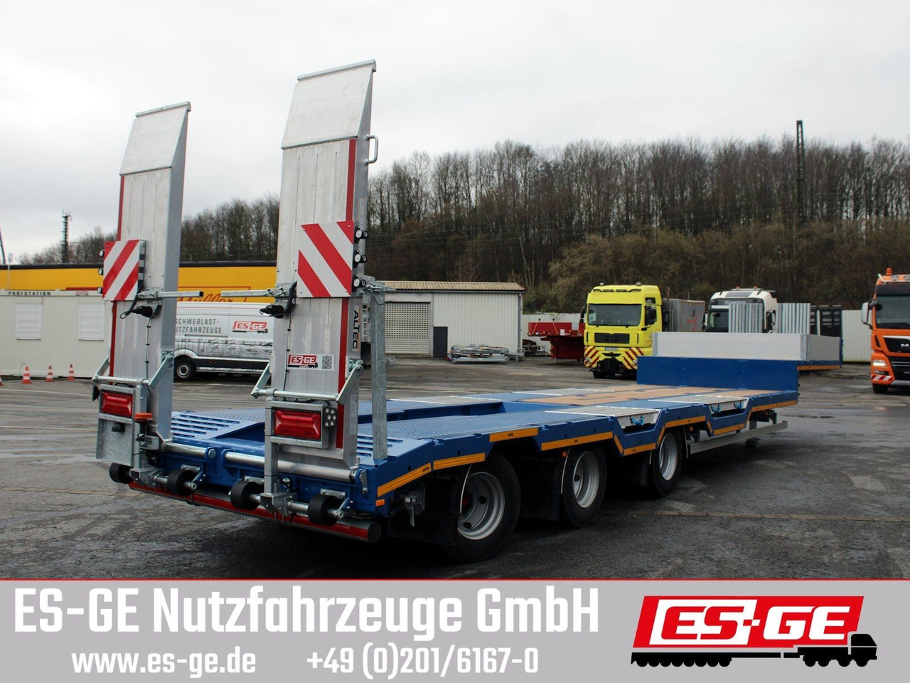 ES-GE 3-Achs-Satteltieflader - Radmulden - Puspiekabe zema profila platforma: foto 3 ES-GE 3-Achs-Satteltieflader - Radmulden - Puspiekabe zema profila platforma: foto 3