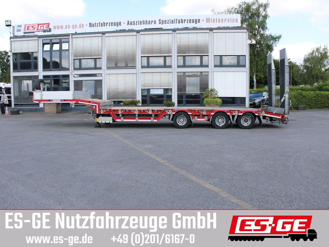 ES-GE 3-Achs-Satteltieflader, Radmulden - Puspiekabe zema profila platforma: foto 5 ES-GE 3-Achs-Satteltieflader, Radmulden - Puspiekabe zema profila platforma: foto 5