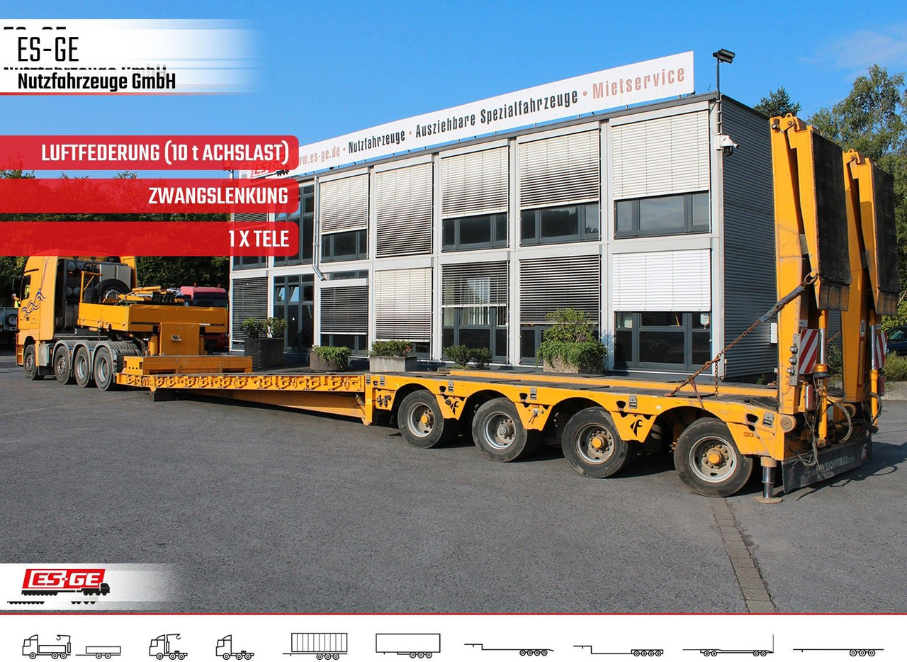 Faymonville Megamax Tiefbett 4x10 t - Puspiekabe zema profila platforma: foto 1 Faymonville Megamax Tiefbett 4x10 t - Puspiekabe zema profila platforma: foto 1