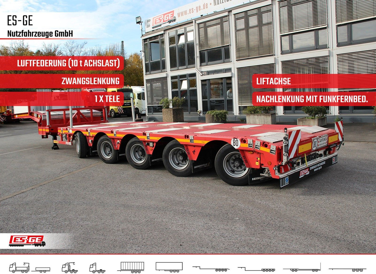 Faymonville Multimax Satteltieflader - hydr. gelenkt - Puspiekabe zema profila platforma: foto 1 Faymonville Multimax Satteltieflader - hydr. gelenkt - Puspiekabe zema profila platforma: foto 1