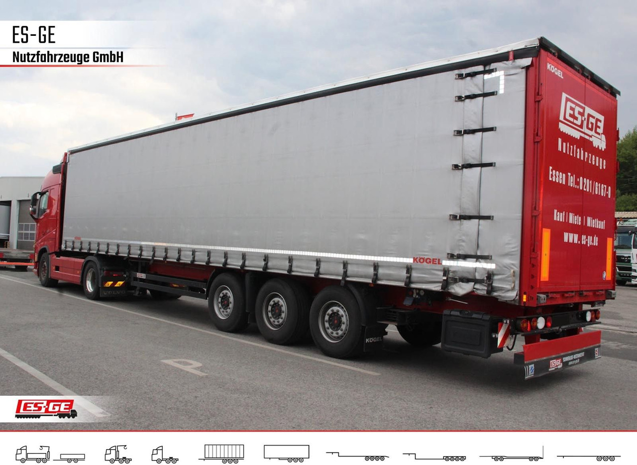 Kögel 3-Achs-Cargo-Coil-Pritschensattelanhänger Kögel 3-Achs-Cargo-Coil-Pritschensattelanhänger - Tenta puspiekabe: foto 1 Kögel 3-Achs-Cargo-Coil-Pritschensattelanhänger Kögel 3-Achs-Cargo-Coil-Pritschensattelanhänger - Tenta puspiekabe: foto 1
