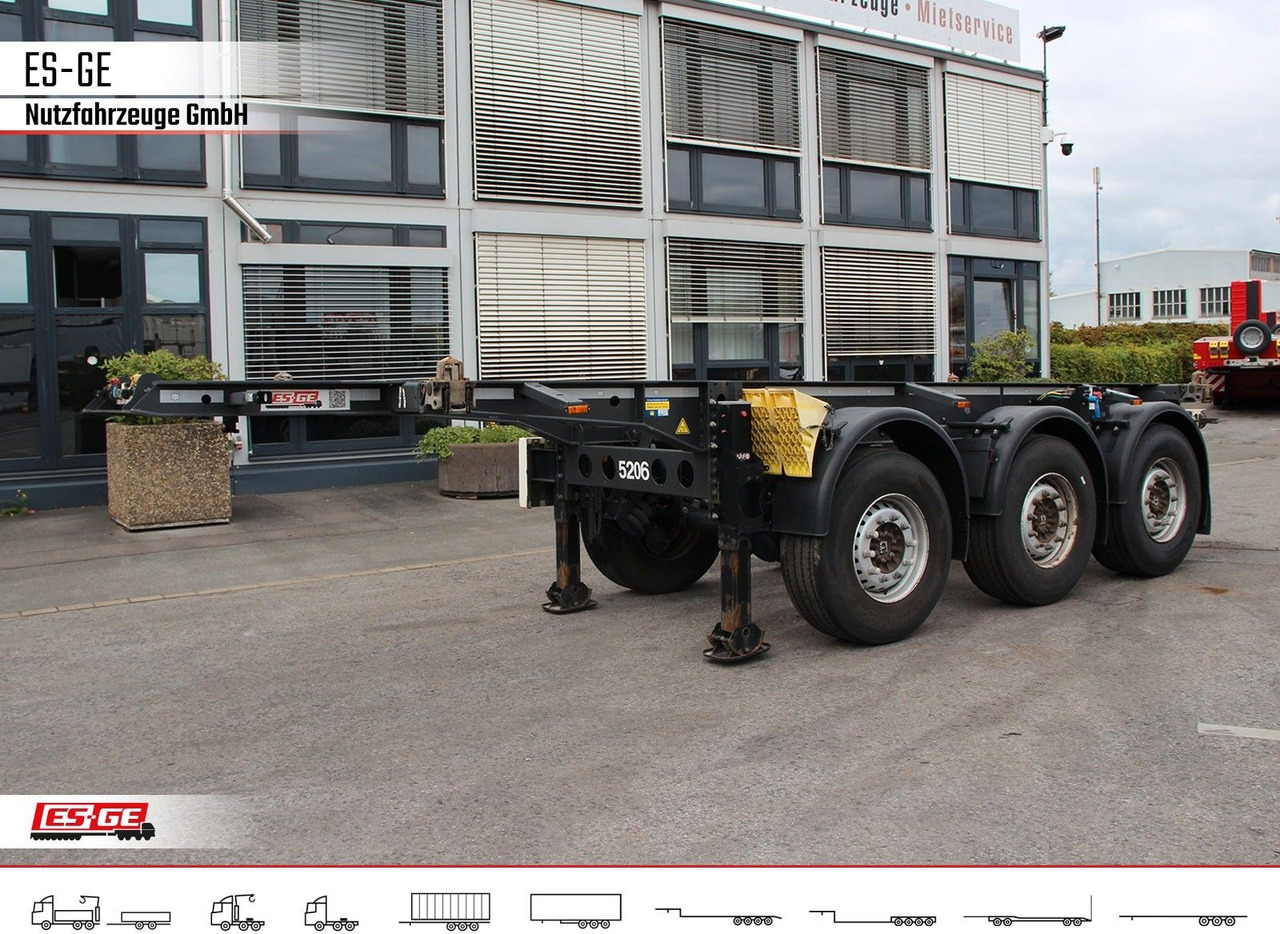 Krone 3-Achs-Containerchassis 20' - Puspiekabe noņemamā virsbūve/ Konteineru vedējs: foto 1 Krone 3-Achs-Containerchassis 20' - Puspiekabe noņemamā virsbūve/ Konteineru vedējs: foto 1