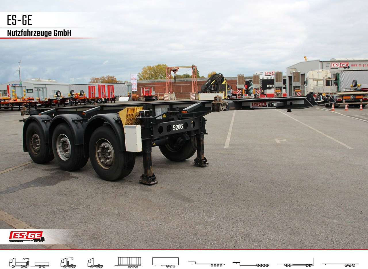 Krone 3-Achs-Containerchassis 20' - Puspiekabe noņemamā virsbūve/ Konteineru vedējs: foto 3 Krone 3-Achs-Containerchassis 20' - Puspiekabe noņemamā virsbūve/ Konteineru vedējs: foto 3